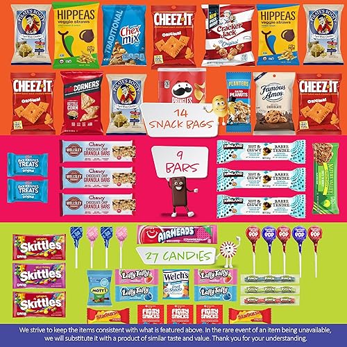 Miniatura 6 de Snacky - Caja de aperitivos para el día del padre, paquete variado de cuidado + tarjeta de felicitación, SNACKY'S BLISS BITES (50 unidades) cesta de