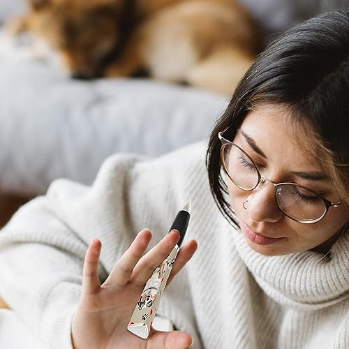 Miniatura 7 de Bolígrafo I Love My Dog (1 bolígrafo, 3 caras) bolígrafos lindos de cumpleaños para perros, bolígrafos divertidos, regalos para mujeres y perros