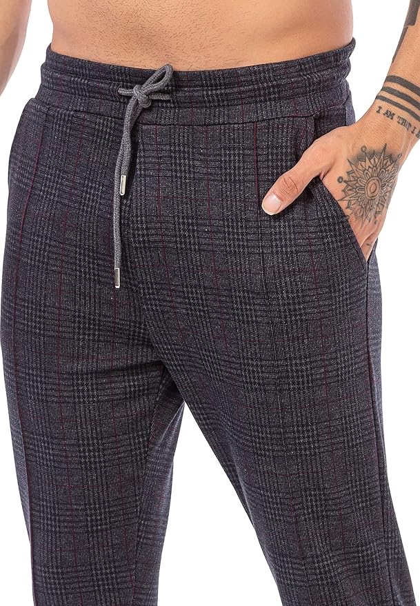 Red Bridge Fashion Chino voor heren, geruit, gestreept, met elastische