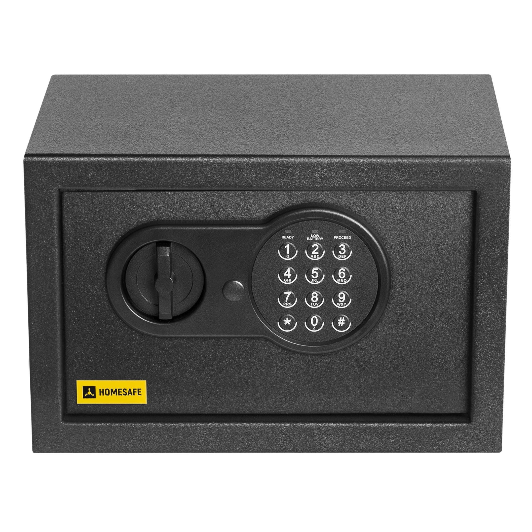 HomeSafe HV20E Cassaforte Piccola con Codice, 20x31x20cm (HxLxP), Cassaforte da Armadio Digitale con Combinazione Elettronica, Cassetta di Sicurezza per Soldi e Gioielli, Sicurezza Domestica