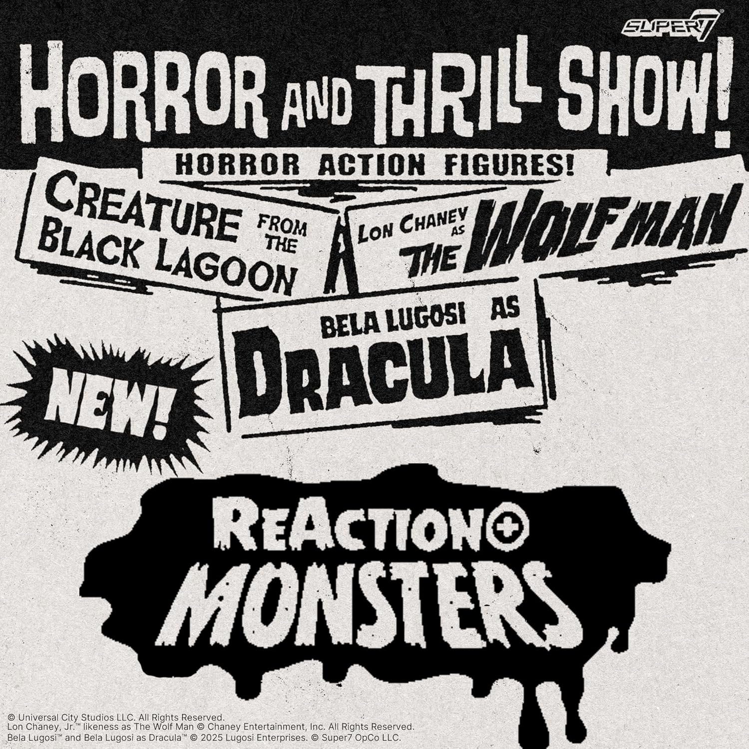 Super7 Reaction+ Universal Monsters Creature from the Black Lagoon - 3.75" Creature from the Black Lagoon Action Figure - Classic Horror Movie Collectibles and Retro Toys