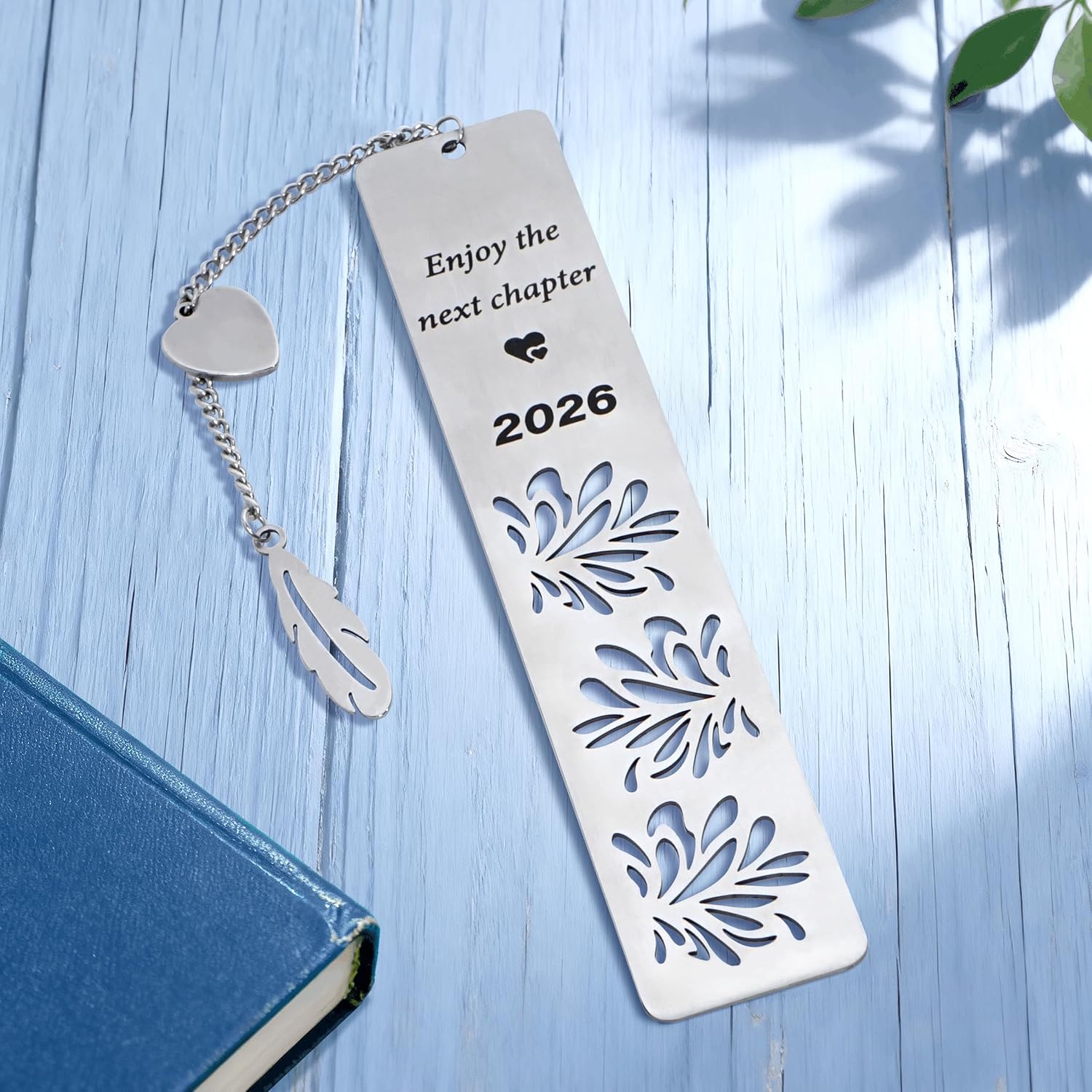Happy Retirement Gifts 2026, Graduation Bookmark, Enjoy The Next Chapter, Stainless Steel Bookmark for Women Men, Retirement Gifts for Coworker, Teacher Appreciation Gift, Graduation Gifts, Silver - Image 4