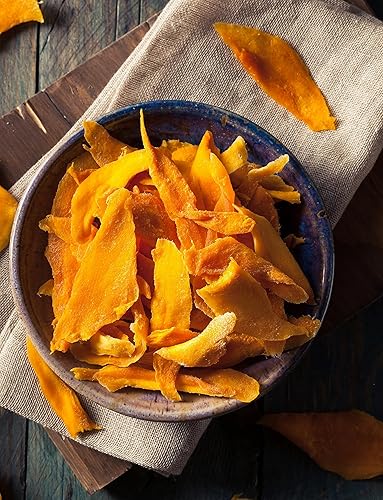 Miniatura 2 de Anna and Sarah Tira de mango seco orgánico, sin azúcar añadido, sin conservantes, al natural, calidad premium, 16 onzas en bolsa resellable