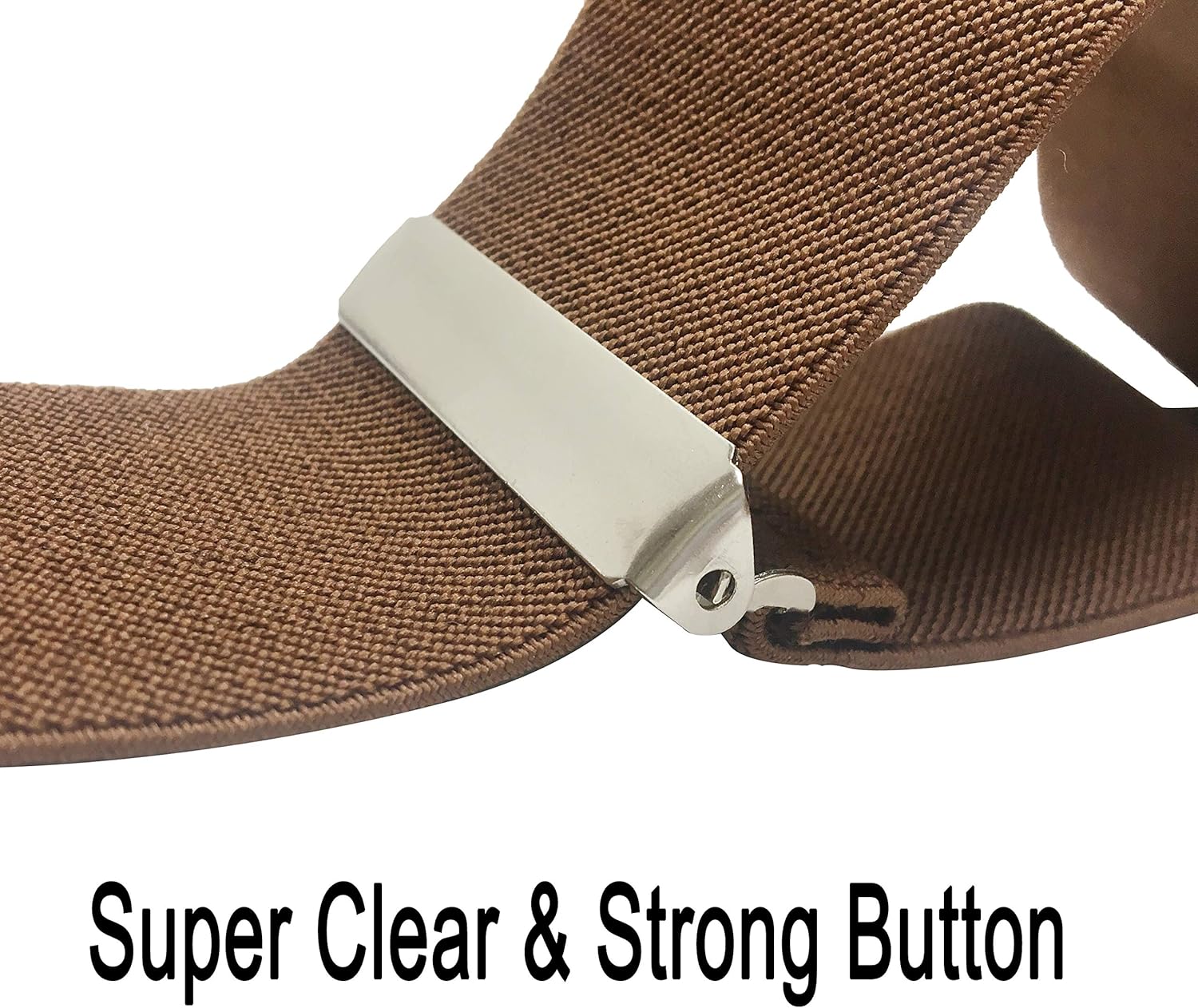 Moulen Men's X-Back 2 Inches Wide Heavy Duty Clips Adjustable Suspenders - Image 3