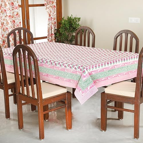 Miniatura 7 de Mantel estampado a mano para mesa rectangular, mantel con estampado de bloques para decoración de mesa de cocina, comedor, fiestas, bodas,