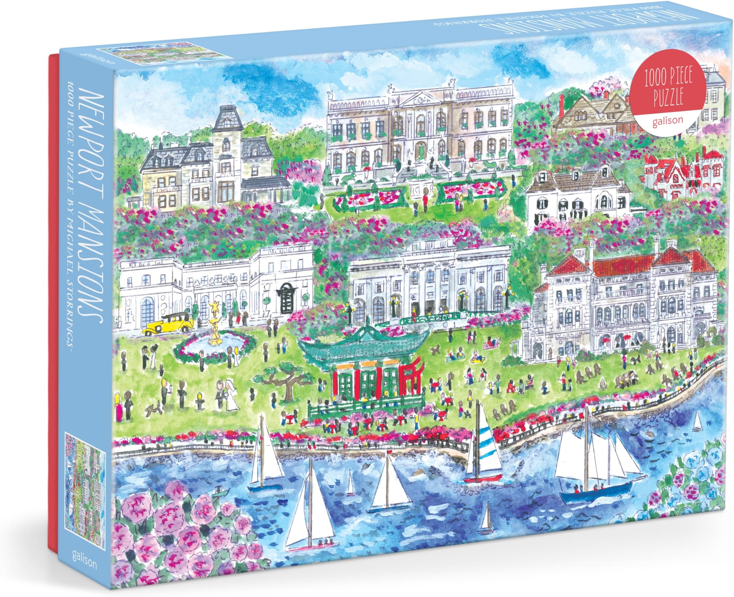 Galison Michael Storrings Newport Mansions 1000 Piece Puzzle