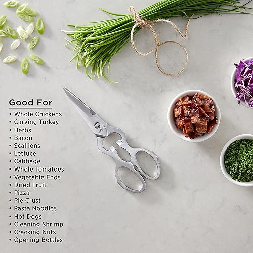 Miniatura 2 de All-Clad Herramientas y accesorios Tijeras de cocina de acero inoxidable Herramientas de cocina de 7,5 pulgadas, Hacks de cocina de plata