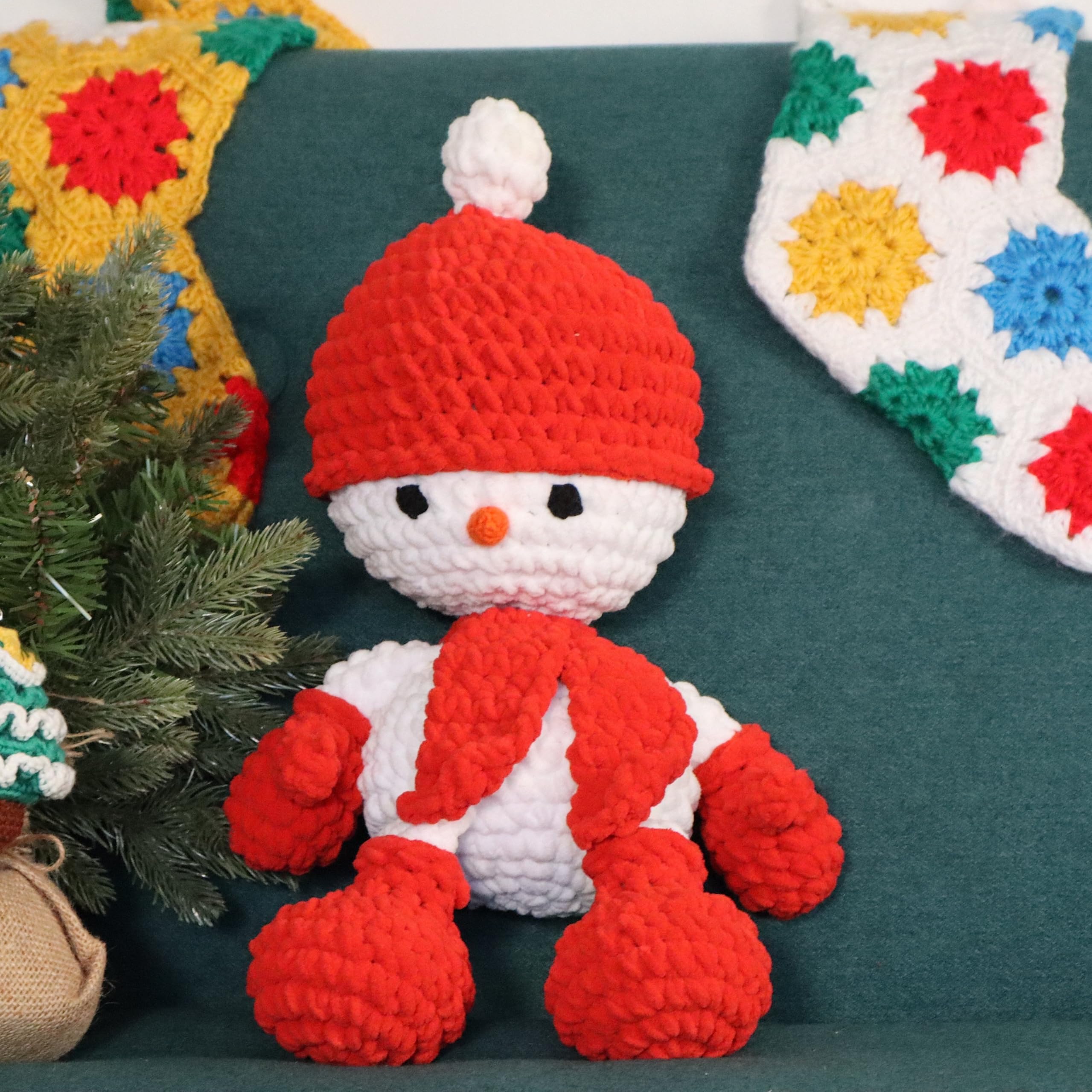KNITTY CRITTERS Hello Crafts - Make Christmas - Twinkle Snowman - Crochet kit