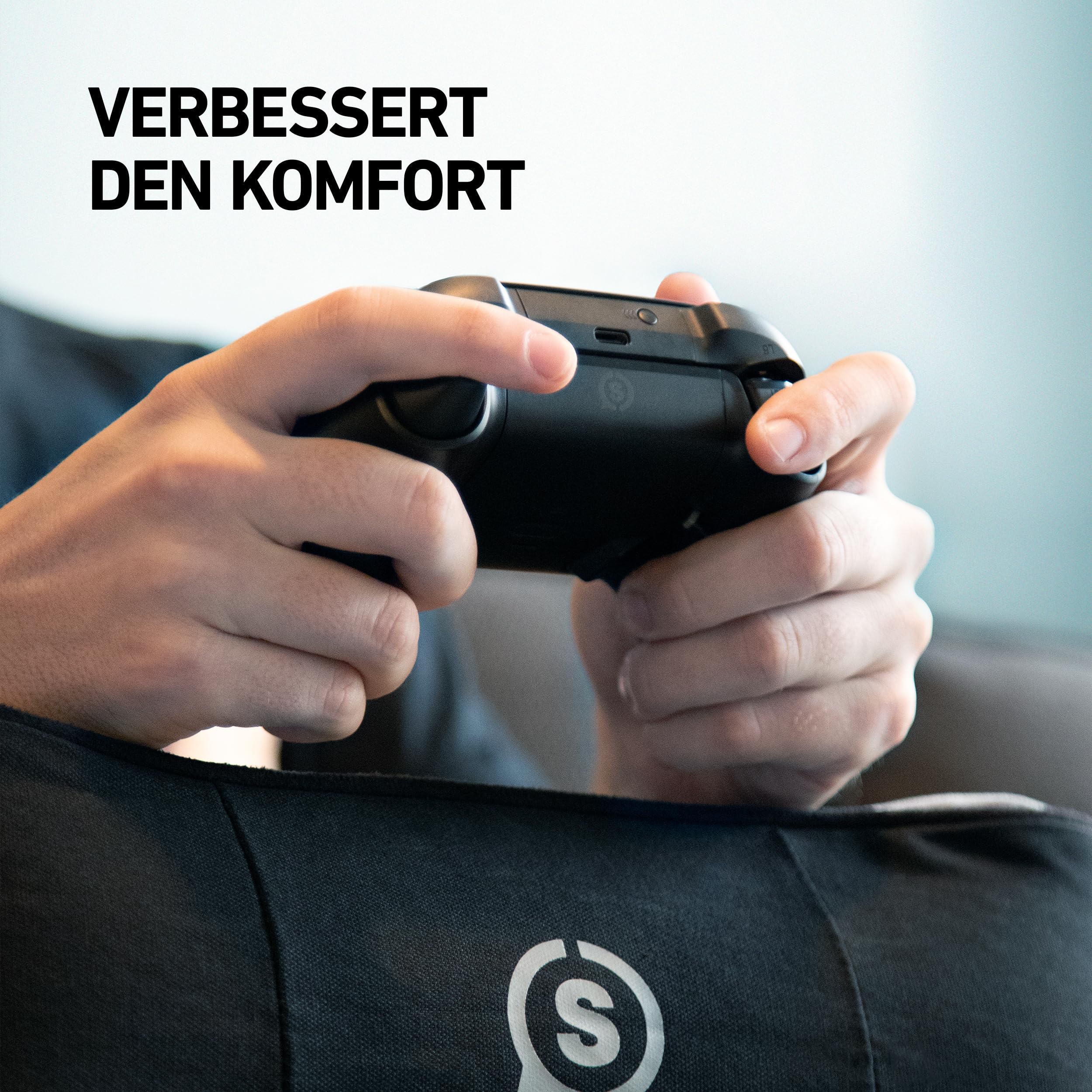 Scuf Exo Ergonomisches Sitzkissen für Gaming und Telearbeit, Unterstützung der Wirbelsäule, Nacken, Handgelenke und Hände - Schwarz