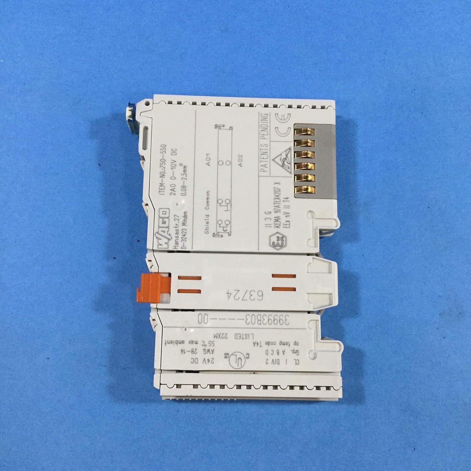 New WAGO 750-550 Analog Output Module 750-550 In Box #AT - Foto 4