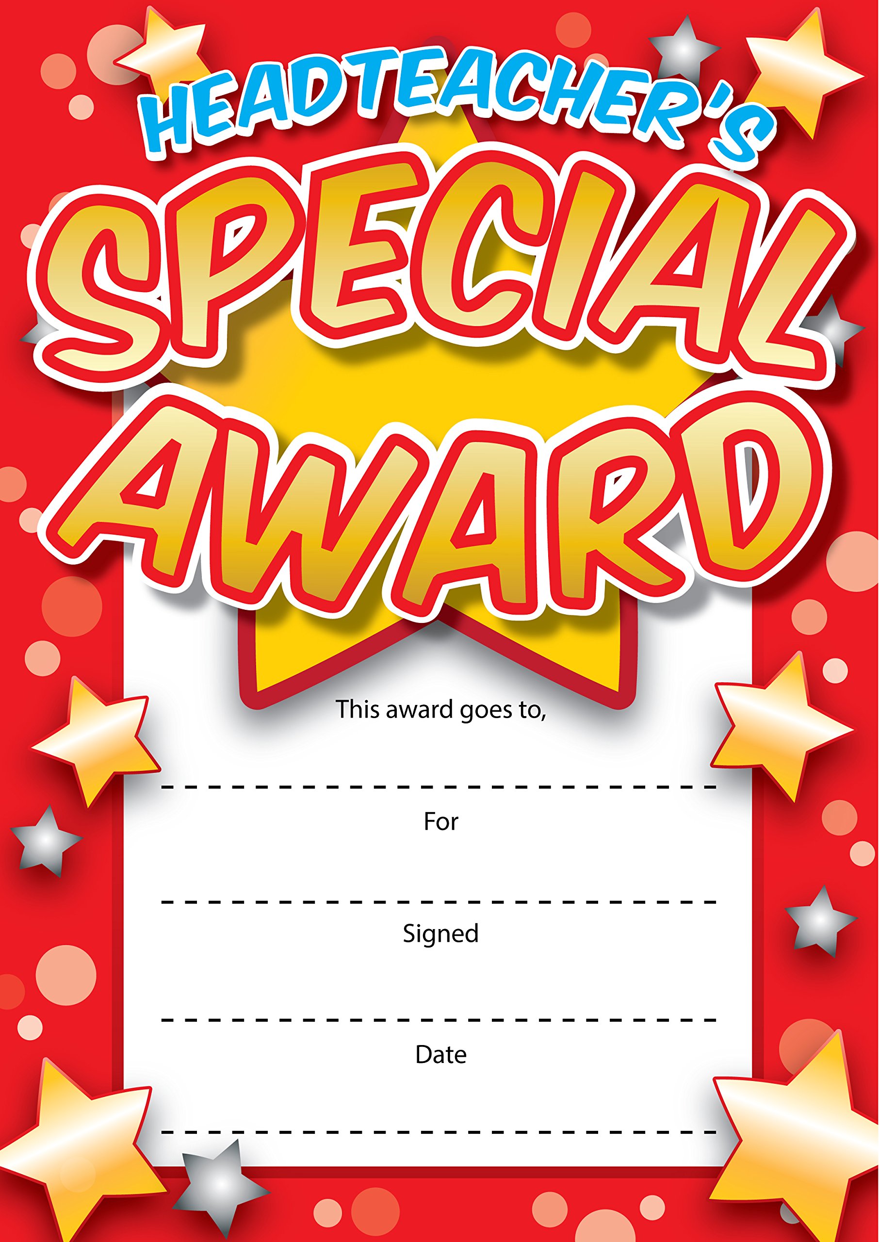 Special Award Reward Certificates - 16 Pack A6 School Awards for Children - Teachers Clubs - Printed in UK