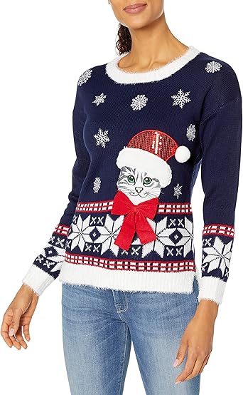blizzard bay cat christmas sweater