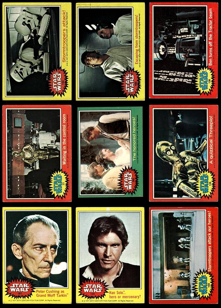 1977 Topps Star Wars Almost Complete Set (Card) EX+ at