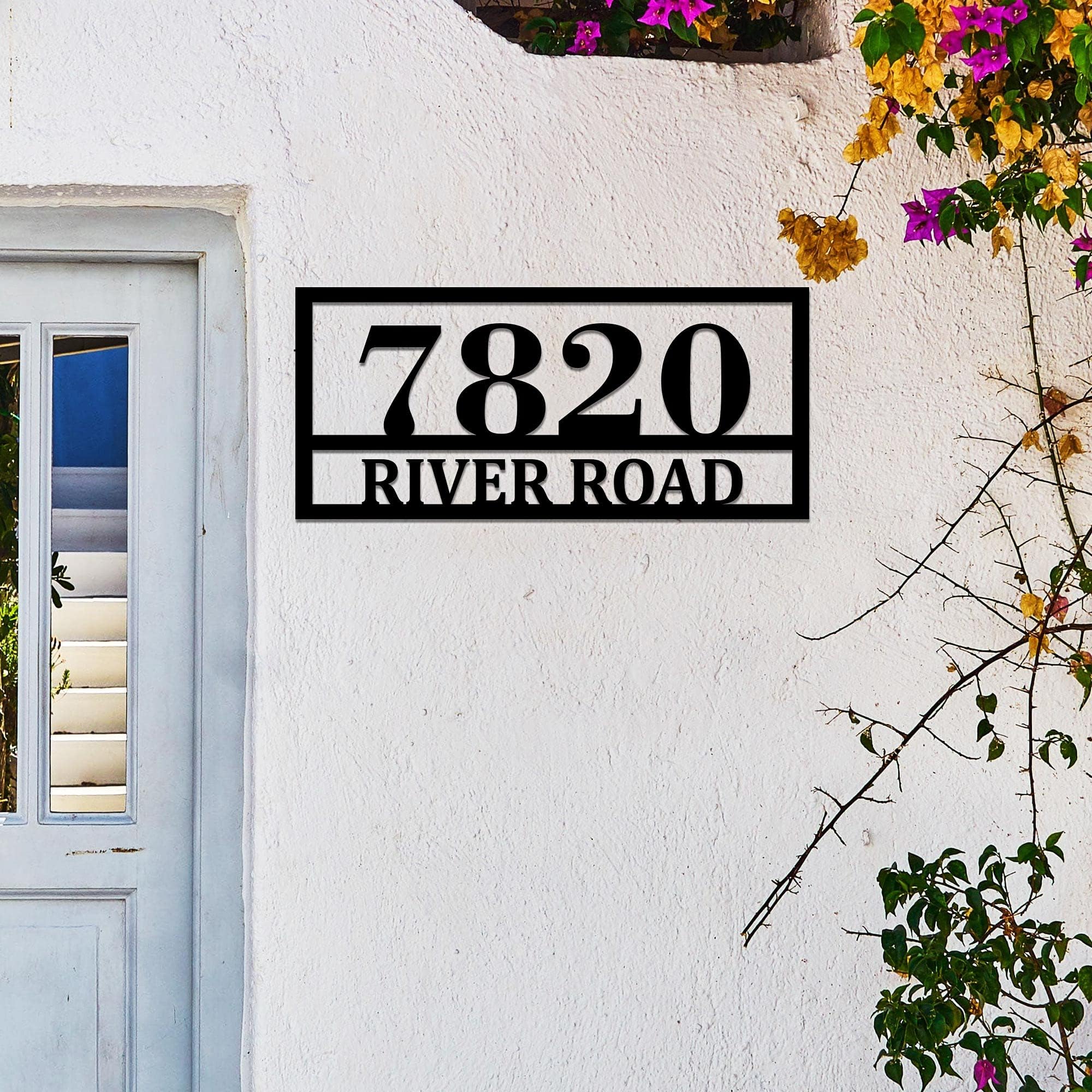 Metal House Numbers For Outside Personalized Metal House Numbers ...