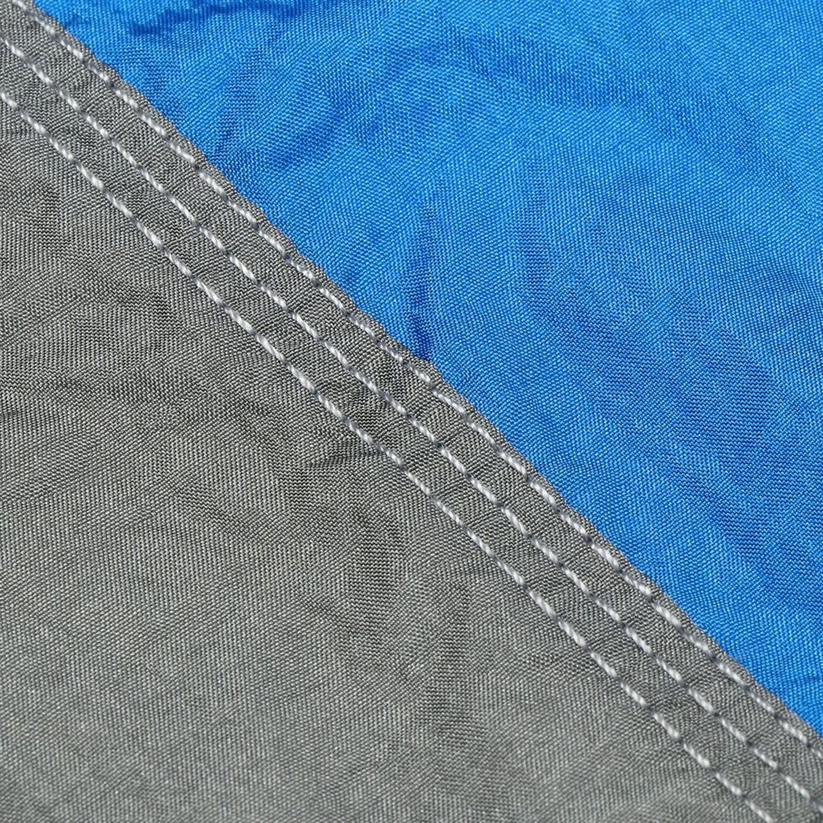 Hamak spadochronowy | Niebiesko-szary hamak spadochronowy: podróże turystyczne na kempingu