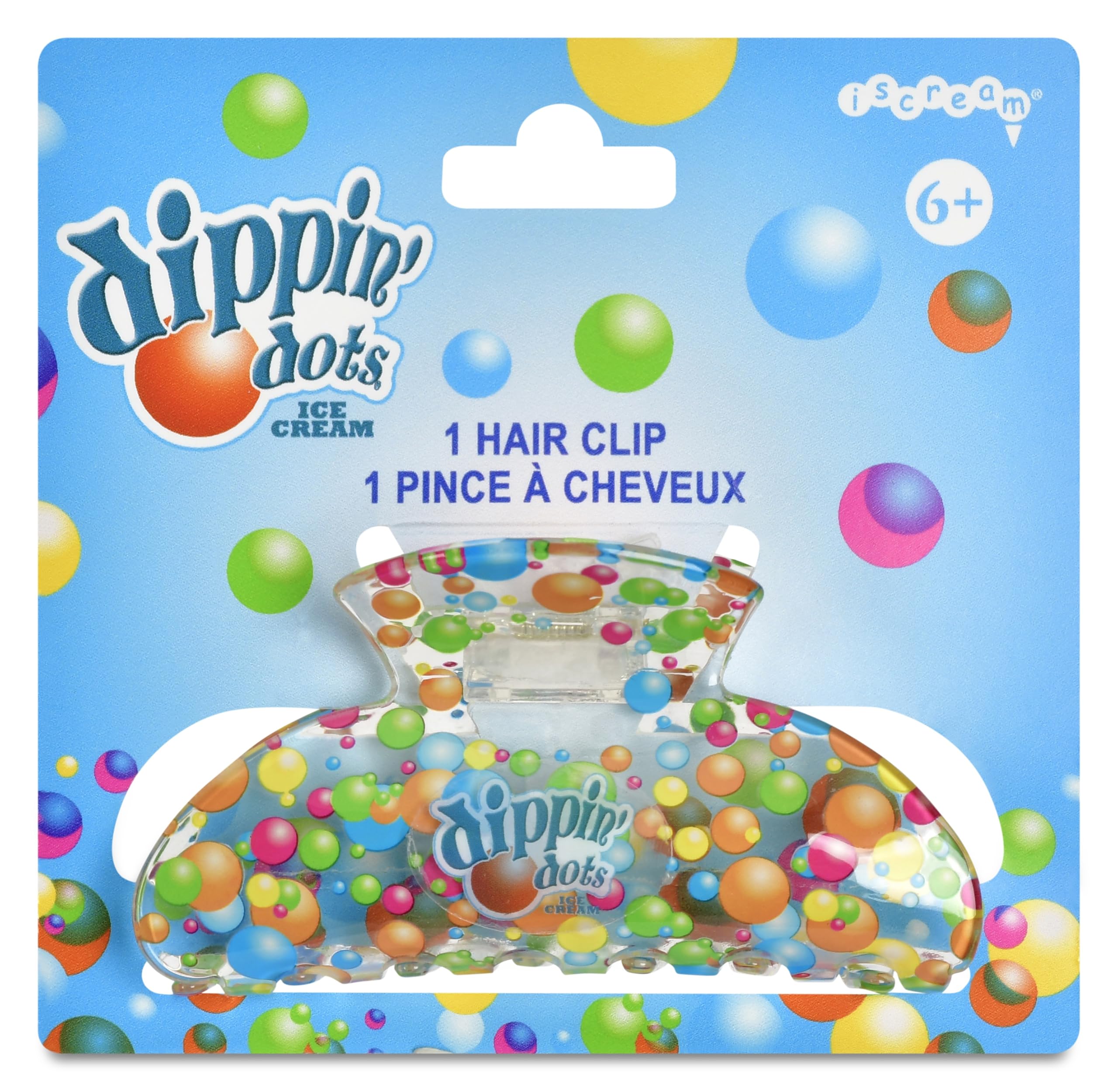 iscream 3.5" Dippin' Dots Ice Cream Colorful Claw Hair Clip