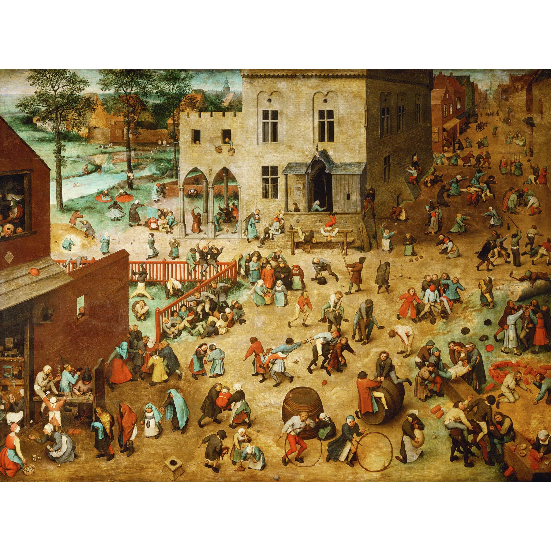 Pieter Bruegel The Elder Childrens Games Large Art Print Poster Wall Decor Premium Mural