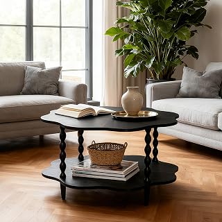 Flower Coffee Table with Storage
