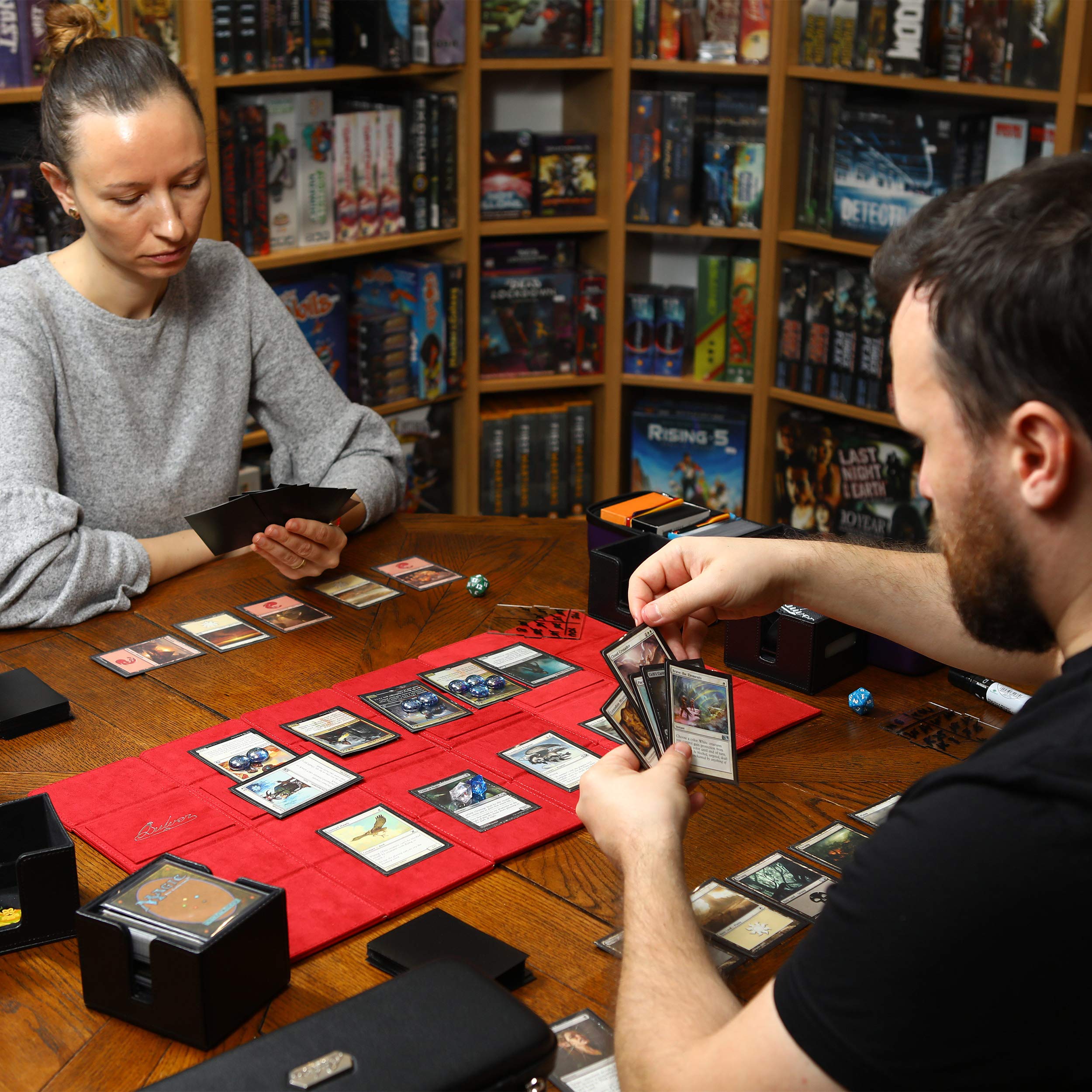 Quiver Time Red Citadel Deck Block Card Storage Box, Stores and