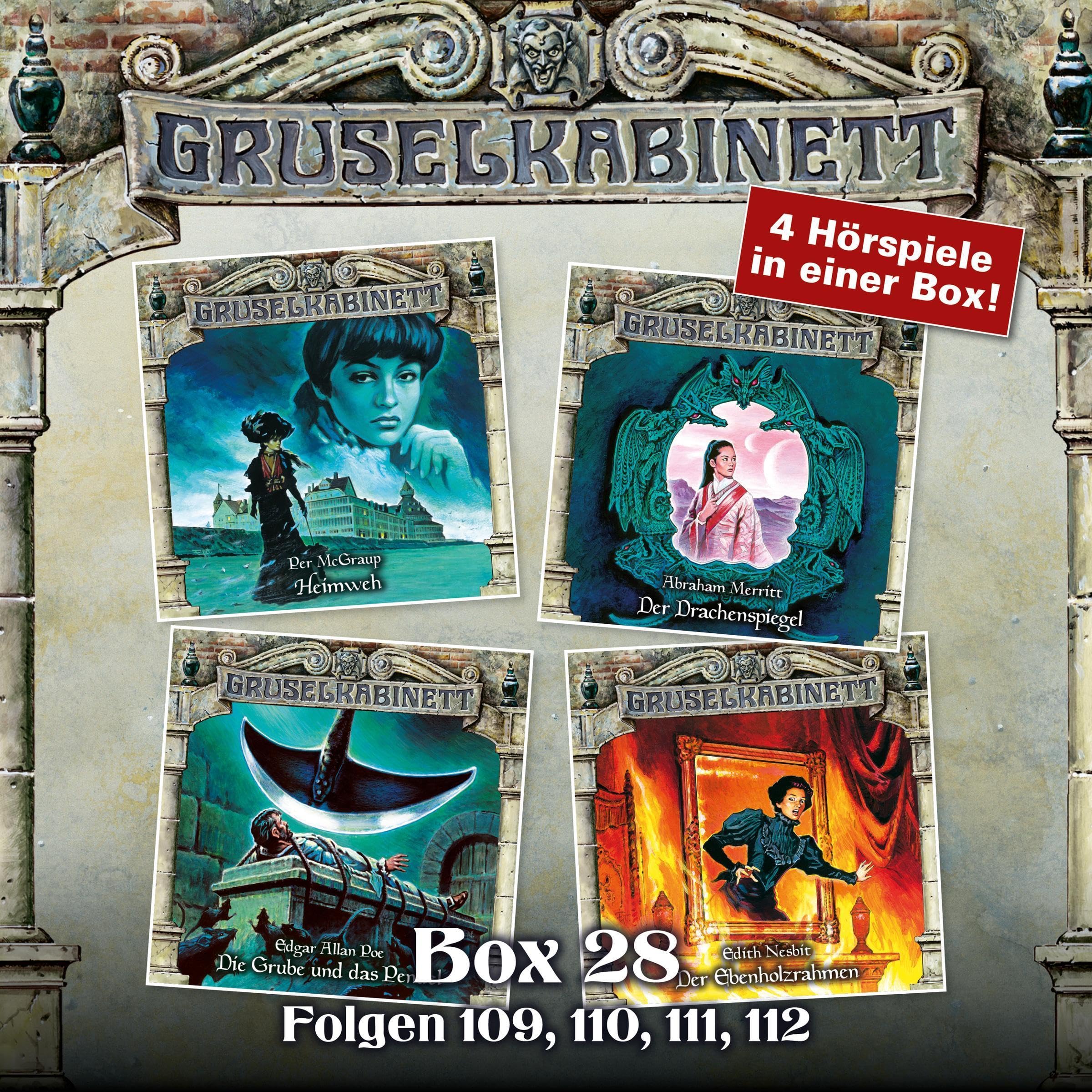 Cover art for Gruselkabinett Box 28 - Folgen 109, 110, 111, 112