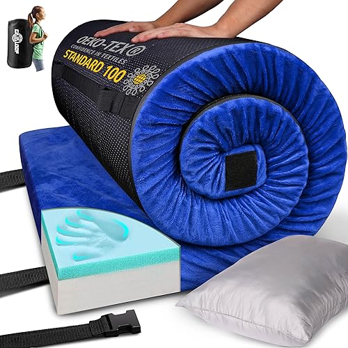 GAIALOOP Colchón de espuma viscoelástica de 3 pulgadas de grosor, colchón de futón matrimonial, tapete portátil para dormir, cama de invitados, GAIALOOP Colchón de espuma viscoelástica de 3 pulgadas de grosor, colchón de futón matrimonial, tapete portátil para dormir, cama de invitados,