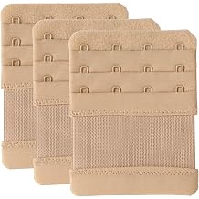 Bra Extenders 4 Hook Elastic Stretchy Bra Extensions Strap Comfortable 3pcs-Pack