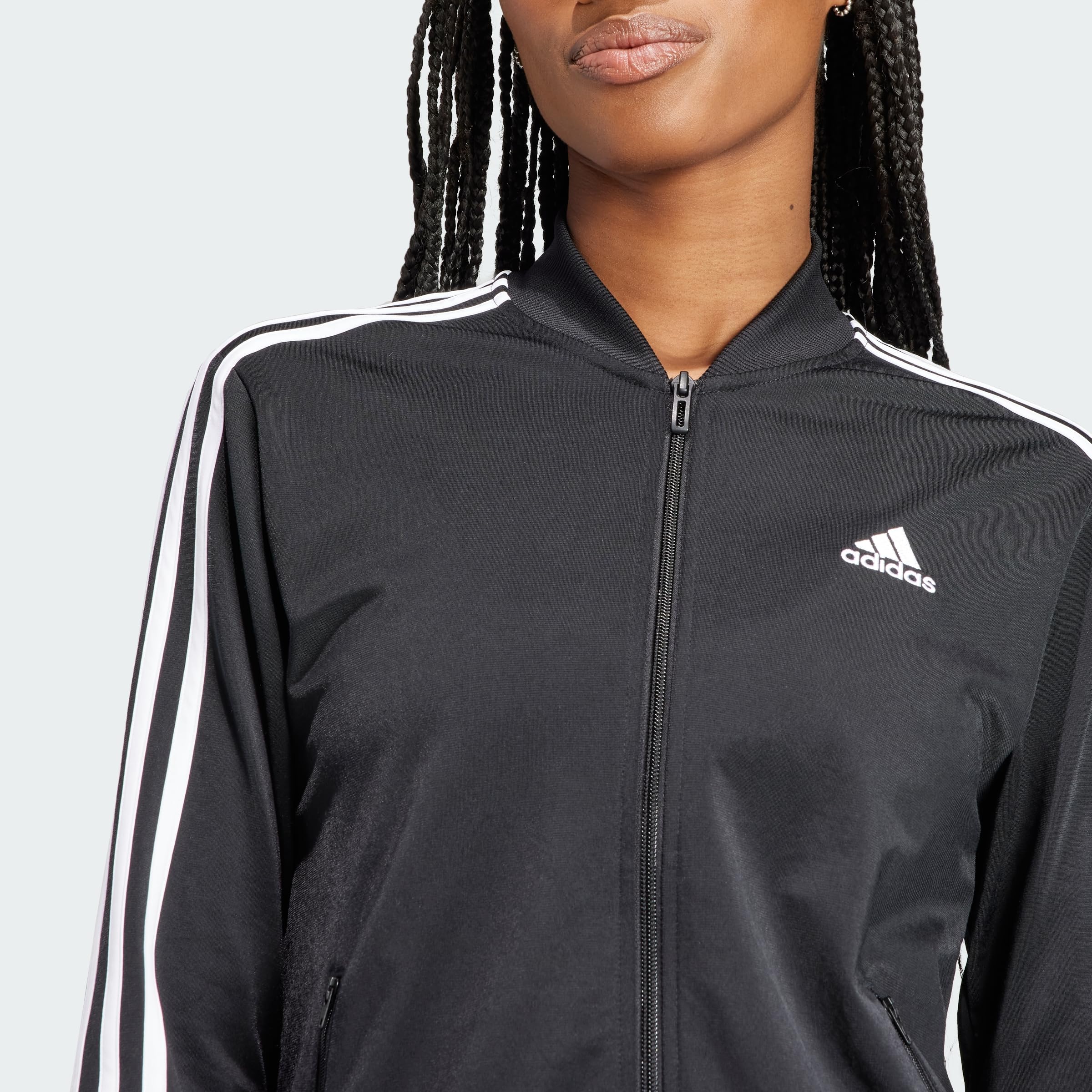 adidas Kobiety Essentials 3-Stripes Track Suit, Black/White, S Short