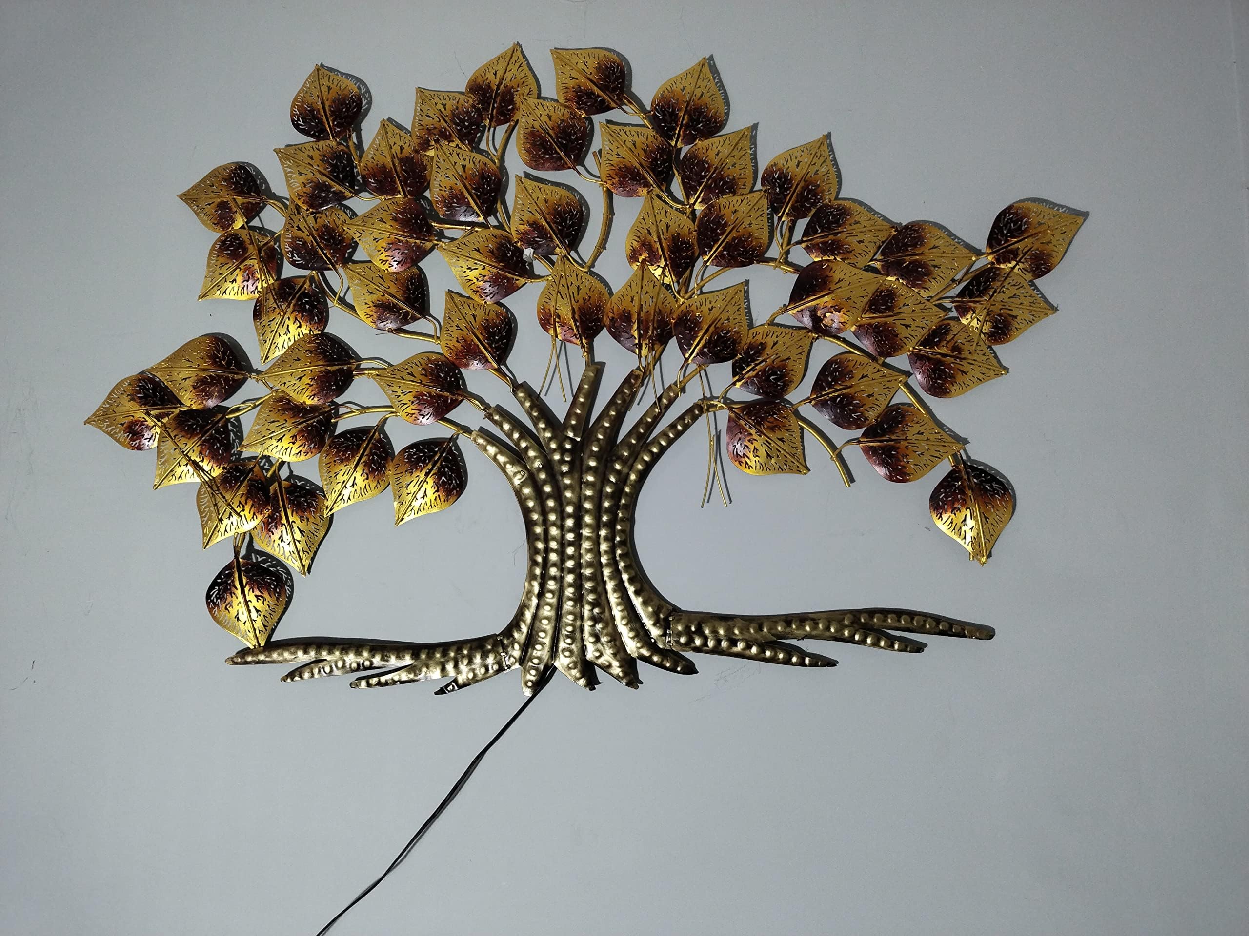 Piple Tree Wall Hanging Decor for living room Bedroom AT|2| Handmade Wall Hanging Art Decor Sculpture Modern Artwork Diwali Gifts Home DcorDimension : Width = 2 Height =36 Length =54(in inches)
