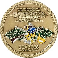 Vista 2 de Moneda de desafío de batallones de construcción naval de los Seabees de la Marina de los Estados Unidos
