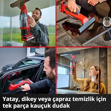 Einhell Akülü Teleskopik Cam Temizleyici BRILLIANTO 3437100