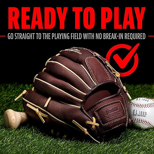Miniatura 6 de Franklin Sports Baseball Gloves - RTP Pro Adult + Kids Baseball Mitt - Outfield + Infield Gloves