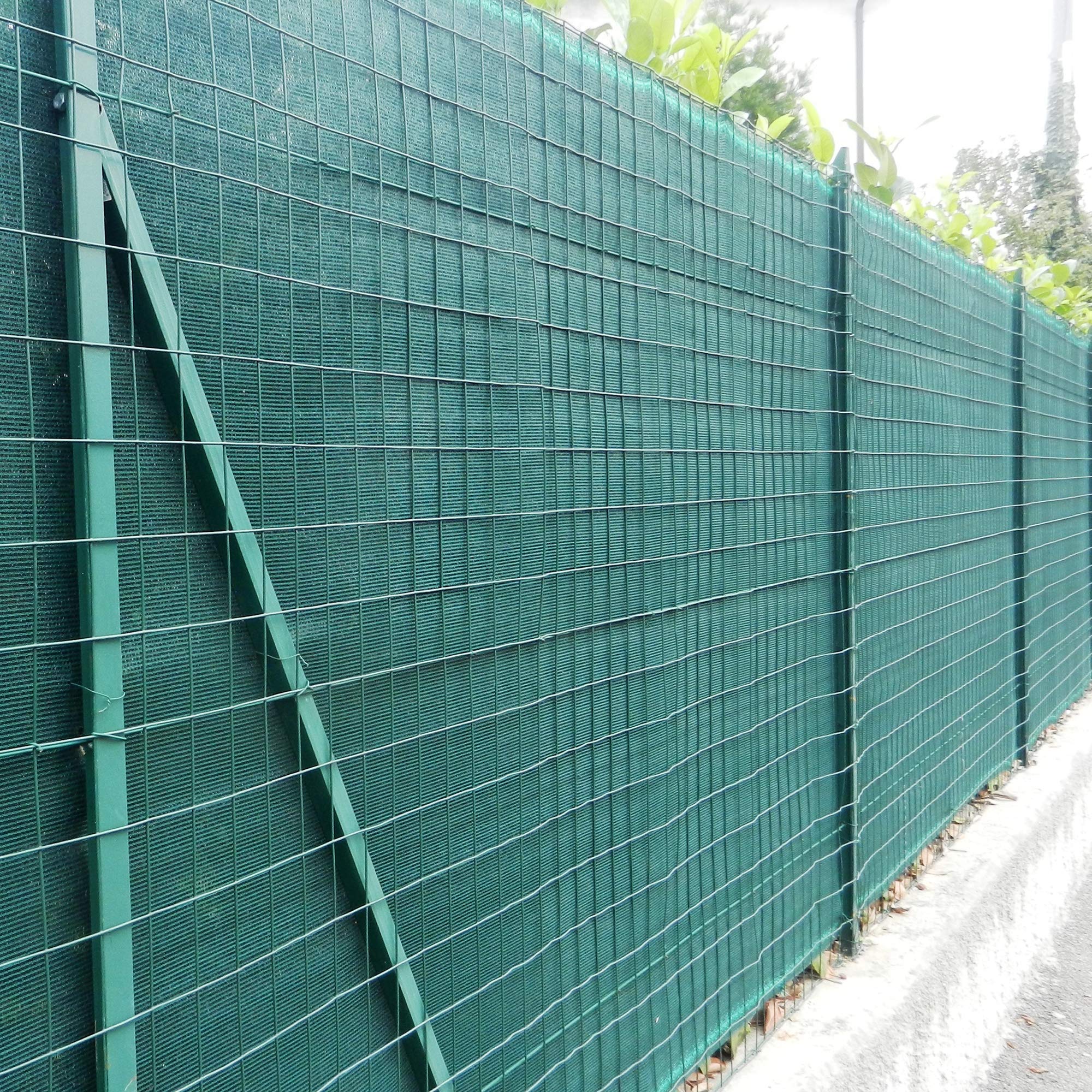 TENAX Malla Tejida de Ocultación Coimbra 1,00x50 m Verde, Malla de Sombreo de Ocultación para Jardines, Balcones, Vallas, Terrazas