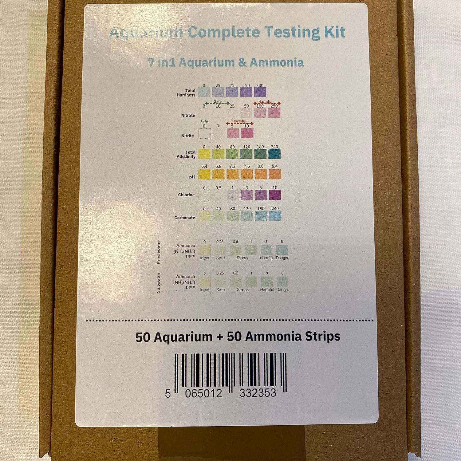 A Little Life Complete Aquarium Testing Kit, 7 in1 Tester Strips