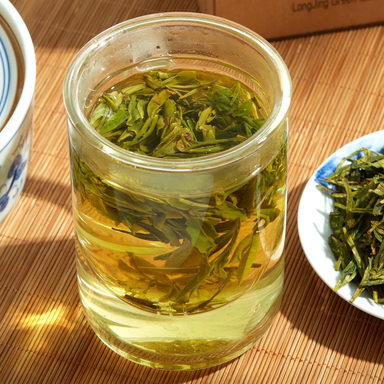 ChaWuWarmSun [B] LongJing Green Tea,8.8oz/250g,Chinese Dragon Well Green Tea Loose Leaf