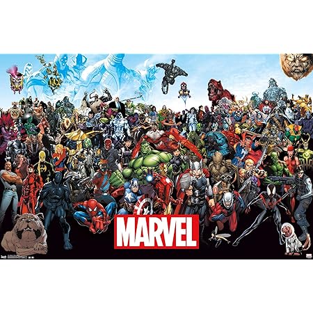 Trends International Marvel Comics The Lineup Wall Poster 22.375" x 34"