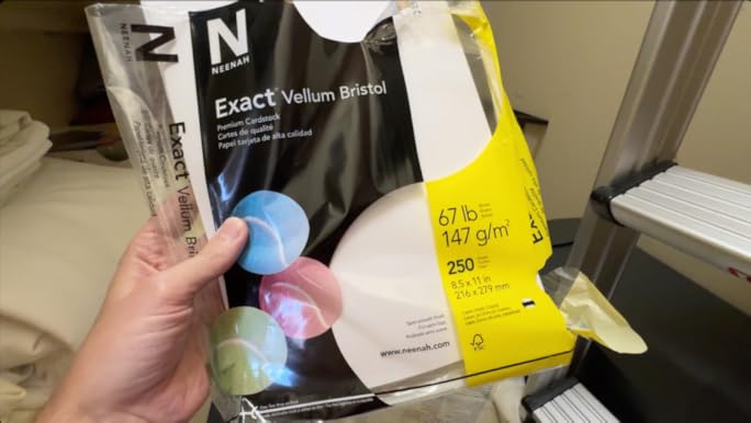 Amazon.com : Neenah Exact Vellum Bristol Cardstock, 8.5