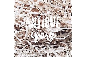 Antique Ivory Shredded Tissue Paper, Exquisite Basket Filler for Thoughtful Delights