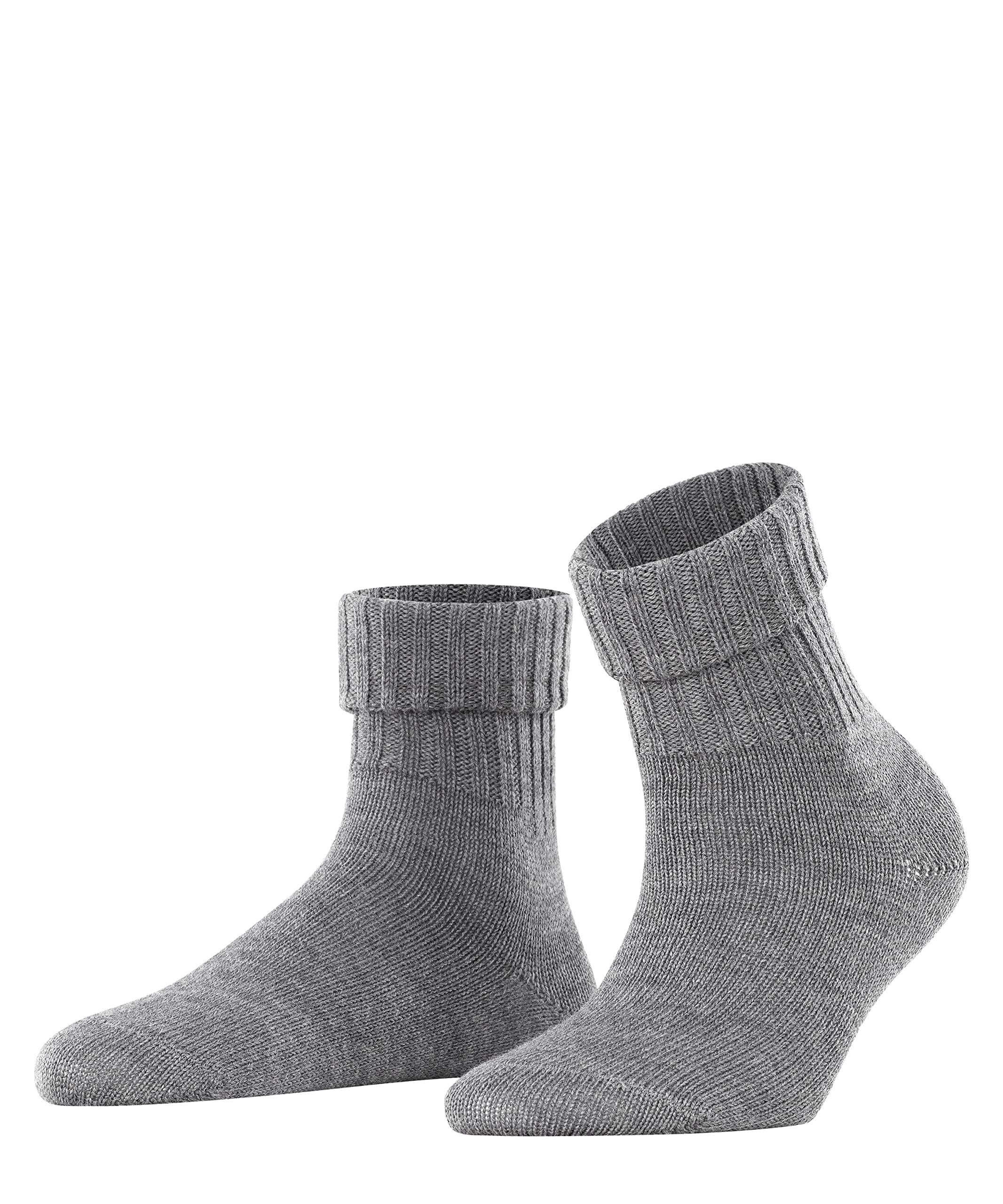 Burlington Women's Grey Dark 3070 Plymouth W So Wool Plain 1 Pair Socks, 3.5-7