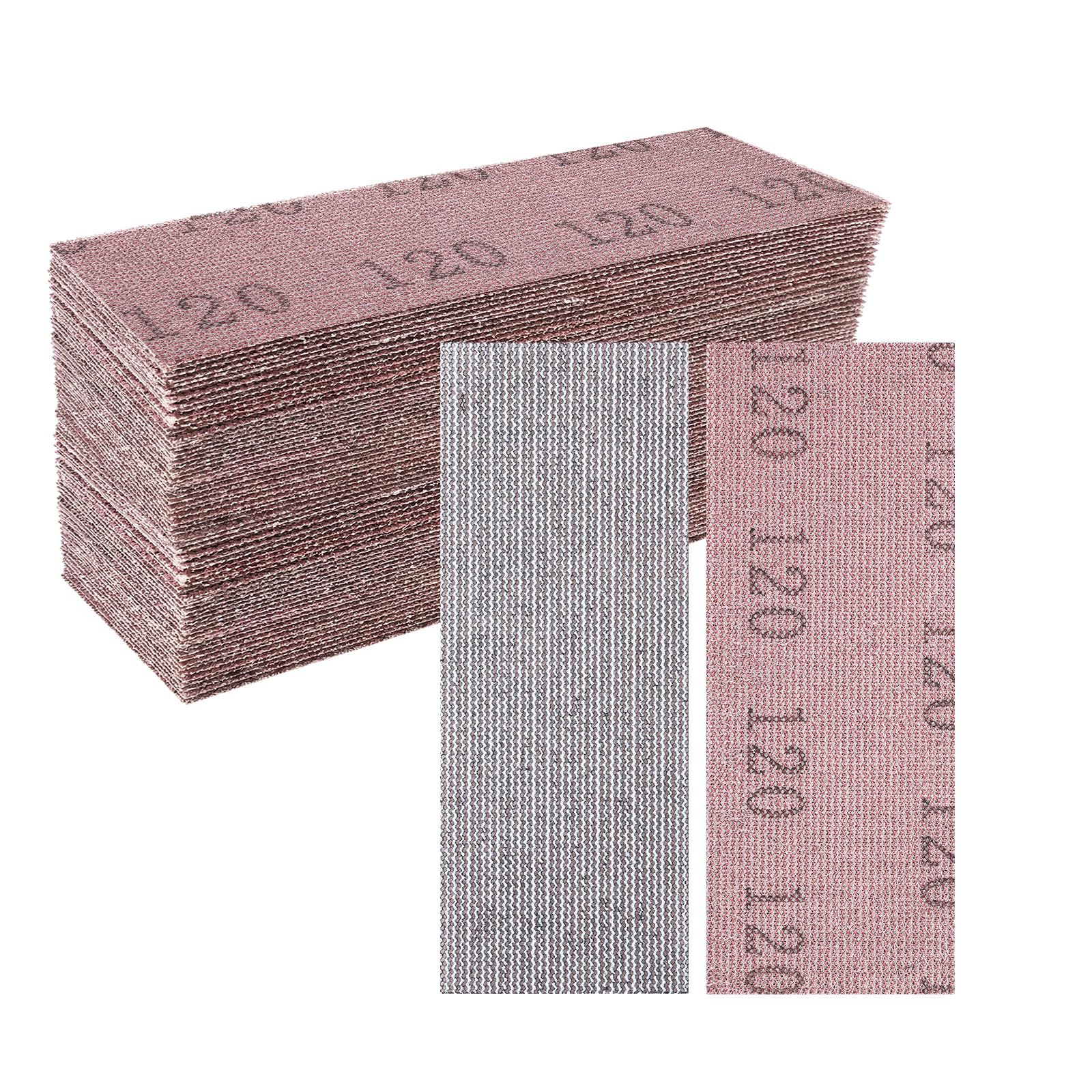 Sruhrak 50 Pcs Sanding Sheets 70 x 198 mm 120 Grit — image 1