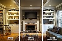 Vista 6 de Lithonia Lighting 4BPMW LED M6 - Módulo deflector empotrado LED, 3000k, 10.6 vatios, 4 pulgadas, color blanco