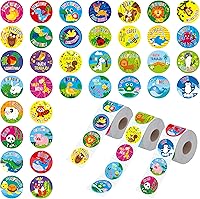 Vista 1 de 1800 calcomanías motivacionales de estímulo de recompensa para maestros en 36 diseños de animales para profesores, uso en el aula