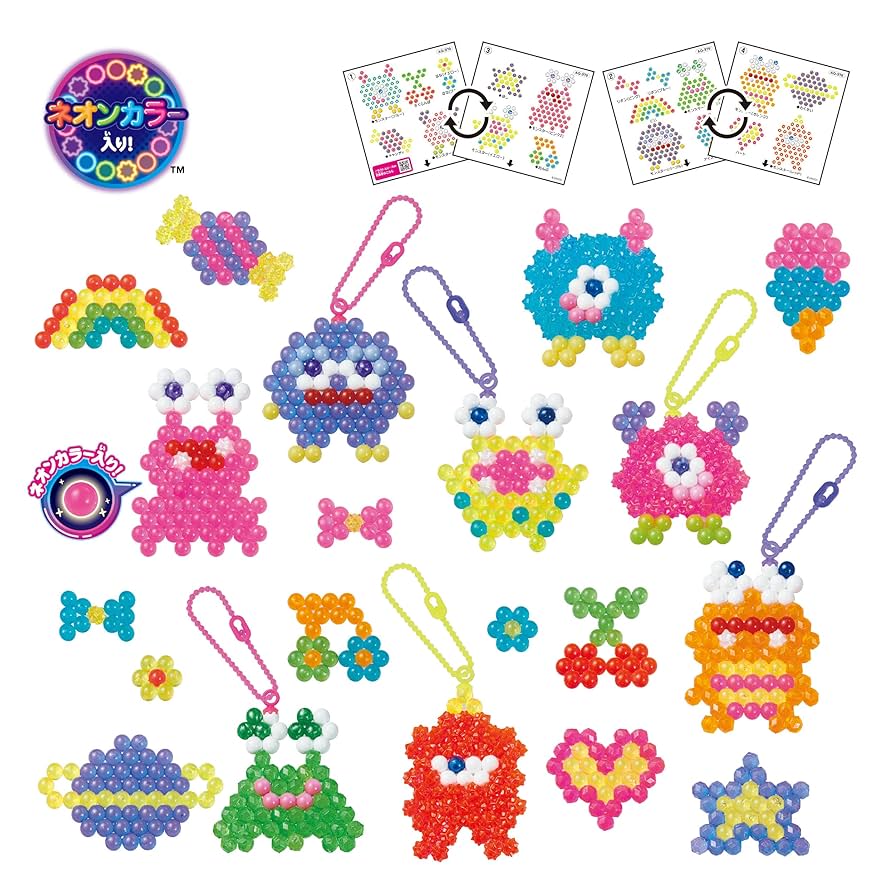Amazon.co.jp: アクアビーズ 別売り ビーズセット 【 ネオン