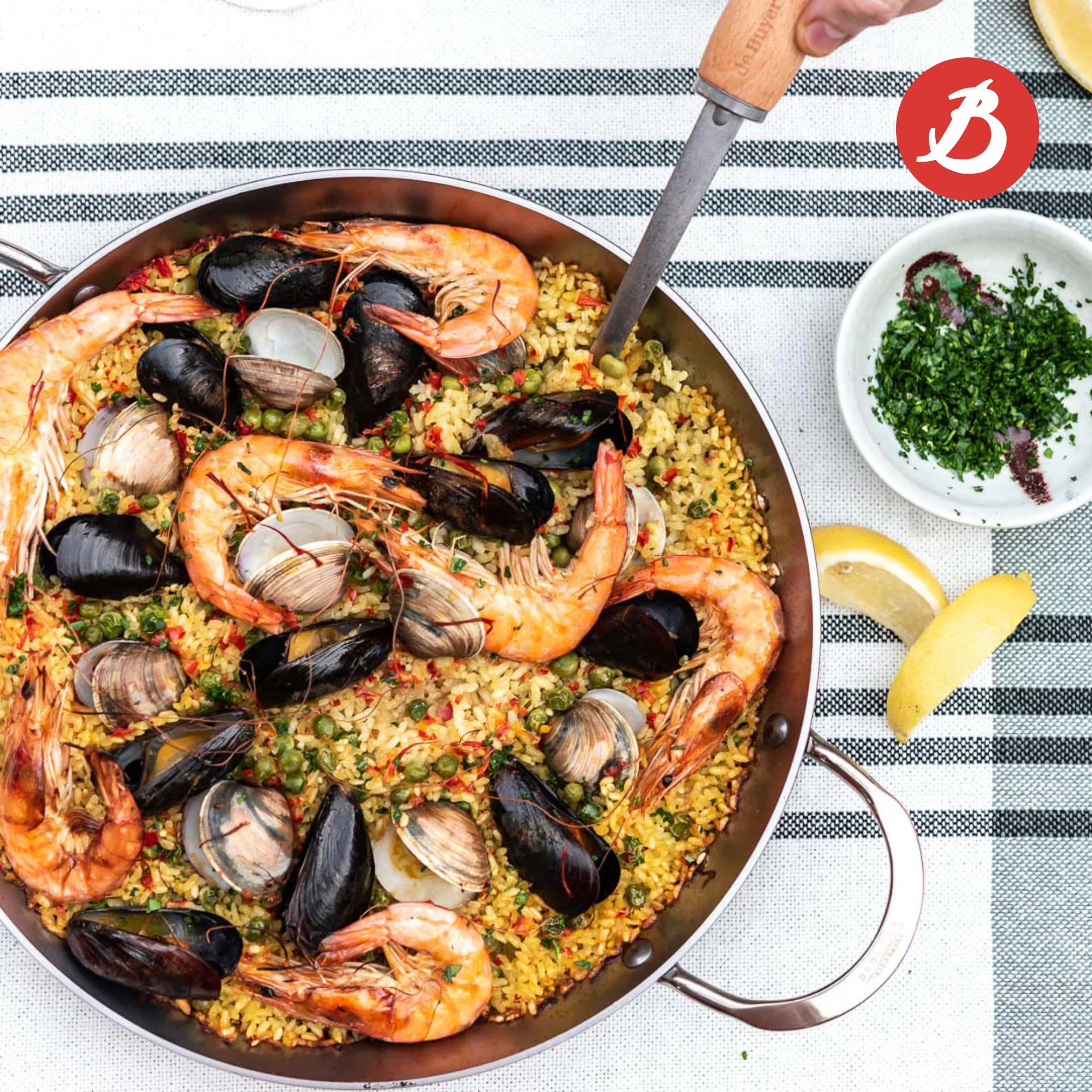 De Buyer, SARTEN PARA PAELLA MINERAL B Ø32CM,-5652.32