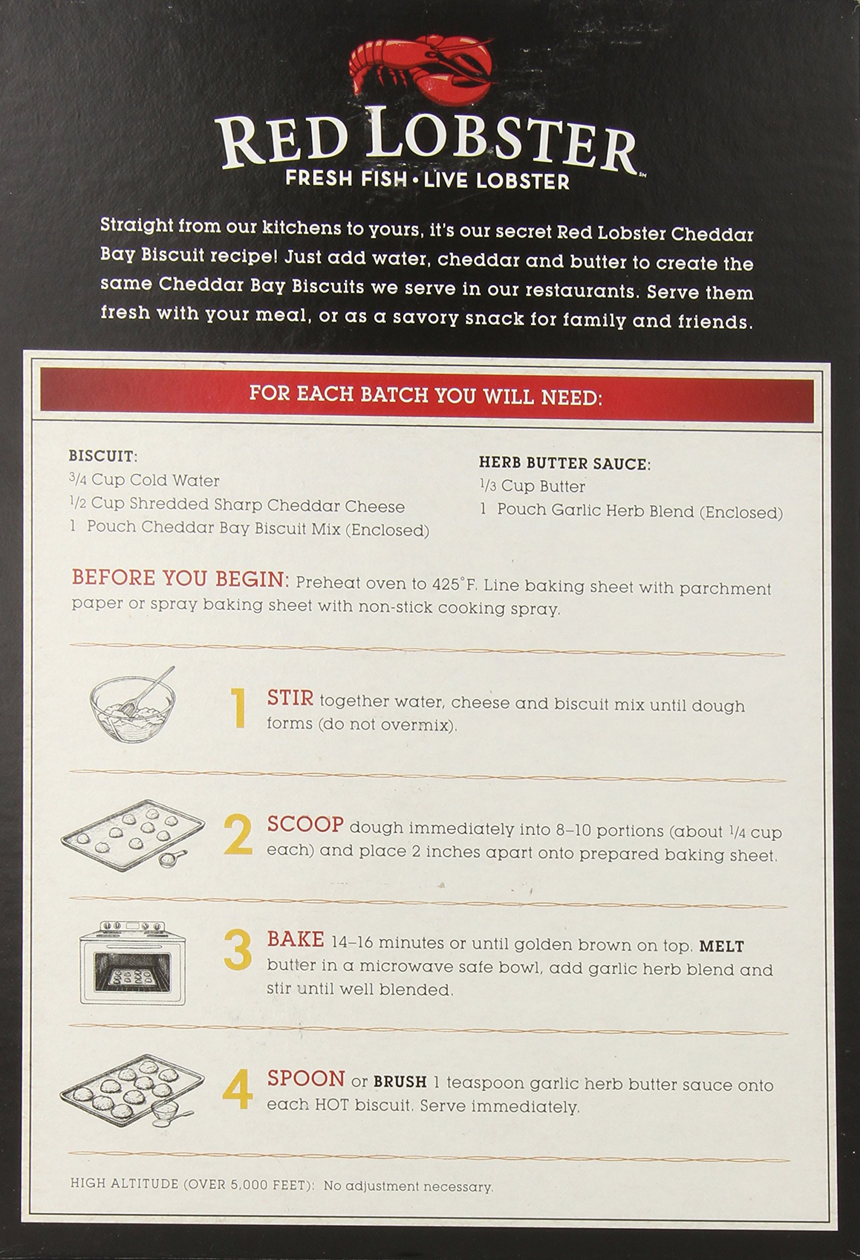Red Lobster Cheddar Biscuits 2 lbs