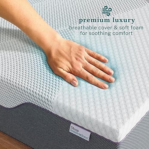 Miniatura 5 de Sleep Innovations Shiloh - Colchón de espuma viscoelástica de té verde de 12 pulgadas, tamaño individual, cama en una caja, sensación media
