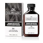 COLORCHARM Permanent Liquid Hair Color for Gray Coverage| 5A Light Ash Brown | 1.4 Fl Oz