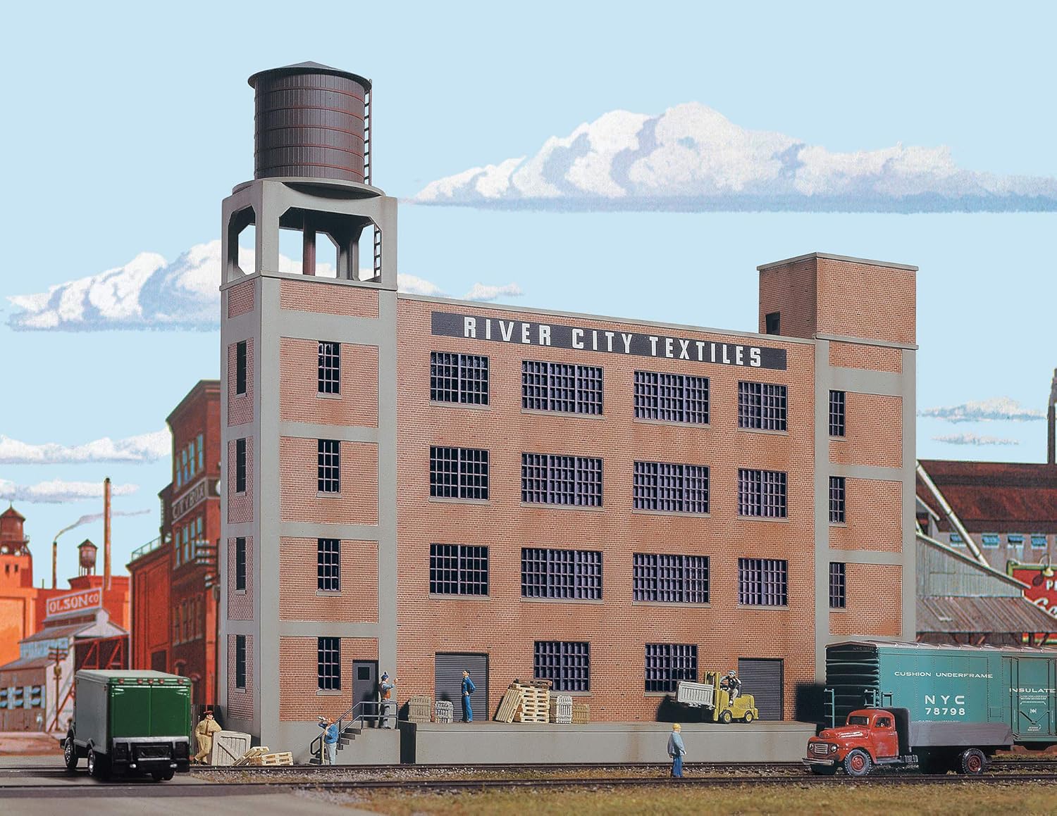 Walthers Cornerstone Series174 HO Scale Background Building Kit River