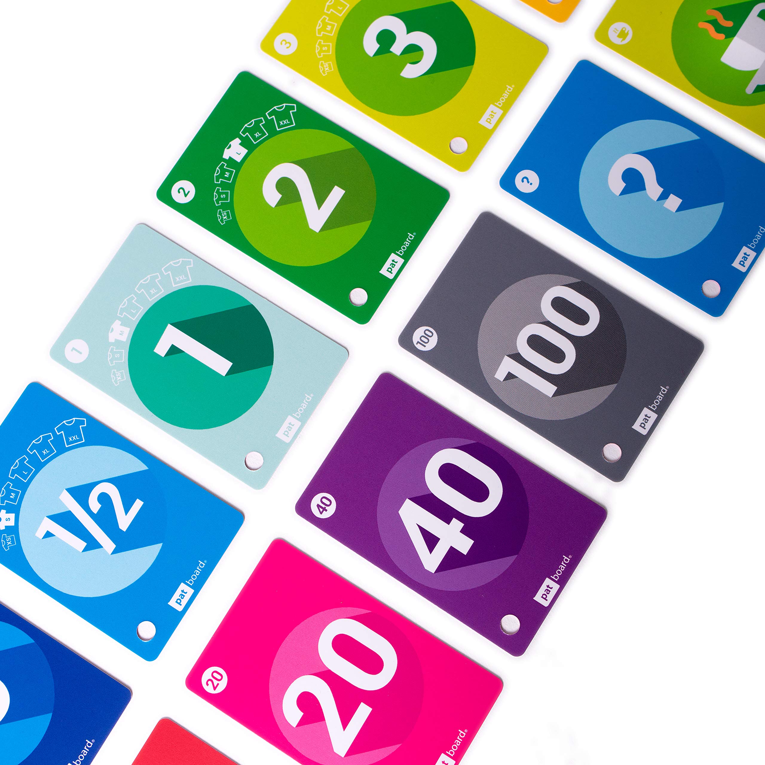 PATboard Cartes de Poker Planning - Lot de 4 Decks - Papeterie pour Scrum Agile - Estimation Fibonacci Cartes
