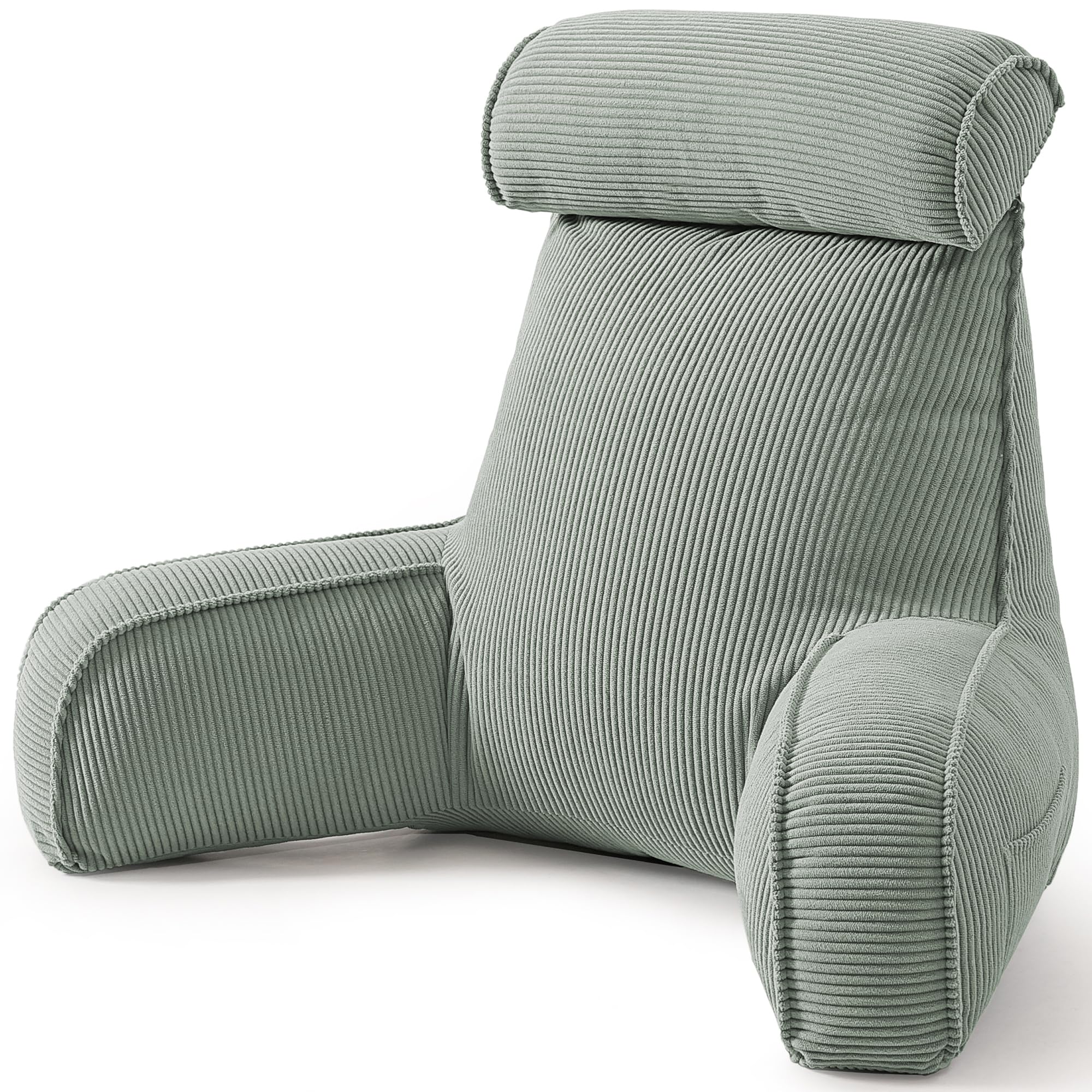 Photo 1 of Ailuteie Corduroy Reading Pillow with Detachable Headrest
