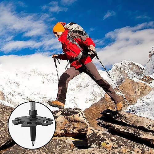 Miniatura 6 de 12 piezas de repuesto para bastones de senderismo y senderismo y puntas de caña de goma, bastones de senderismo, accesorios para la mayoría de